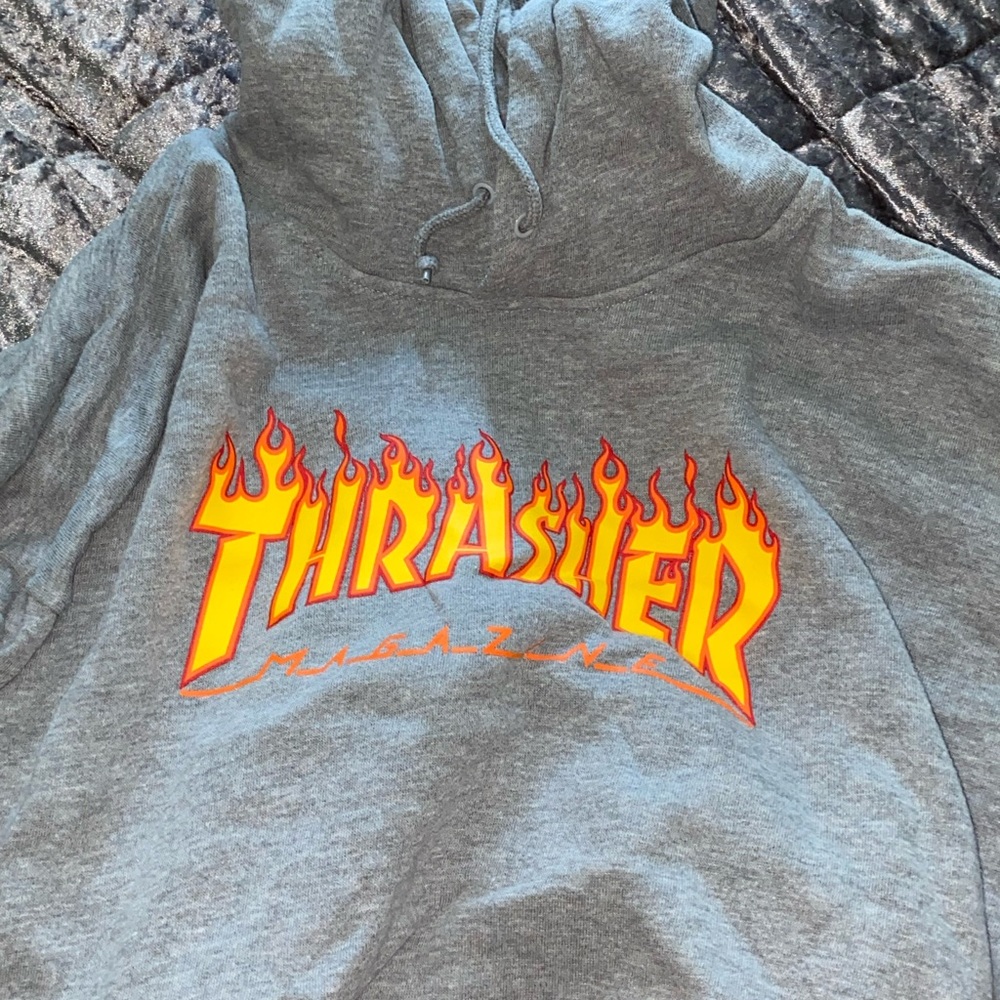 grey thrasher hoodie